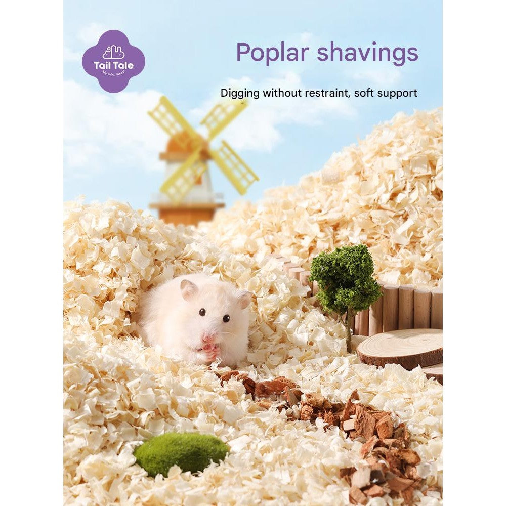 Tail Tale Hamster Bedding Low Dust Soft Wood Aspen Shaving 30L For Small Pets Rabbit Guinea Pig Chinchilla