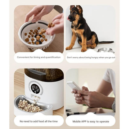 5L Auto Pet Smart Cat Feeder Cat Timed Quantitative Remote Automatic APP Feeder Cat Food Dog Food Smart Feeding Machine