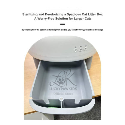 Open-Top Automated Cat Litter Box New Mini Version – Say Goodbye to Scooping Forever - Luckypawkids