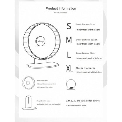 Niteangel Hamster Silent Running Wheel