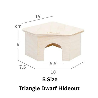 Niteangel Hamster Wooden Platforms Ladder Hideout Water Bottle Holder Bathroom Toilet Fences Accessories
