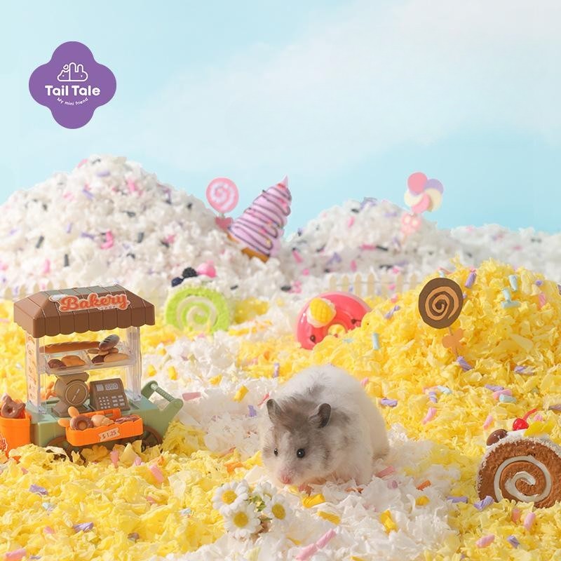 Tail Tale Hamster Paper Cotton Bedding Paper Pellets 400g