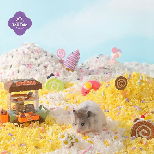 Tail Tale Hamster Paper Cotton Bedding Paper Pellets 400g