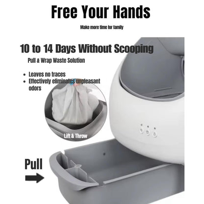 Open-Top Automated Cat Litter Box New Mini Version – Say Goodbye to Scooping Forever - Luckypawkids