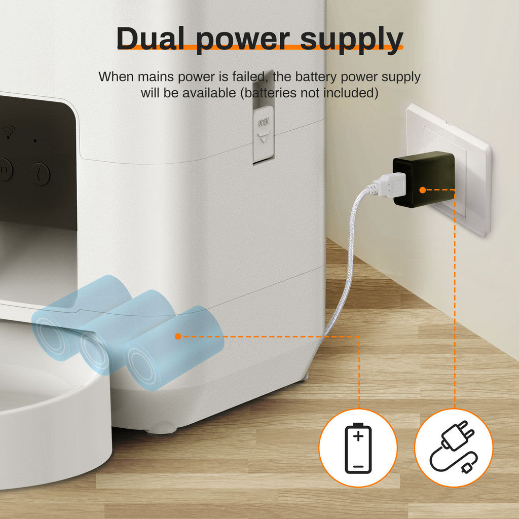2L Auto Pet Smart Cat Feeder Cat Timed Quantitative Remote Automatic APP Feeder Cat Food Dog Food Smart Feeding Machine