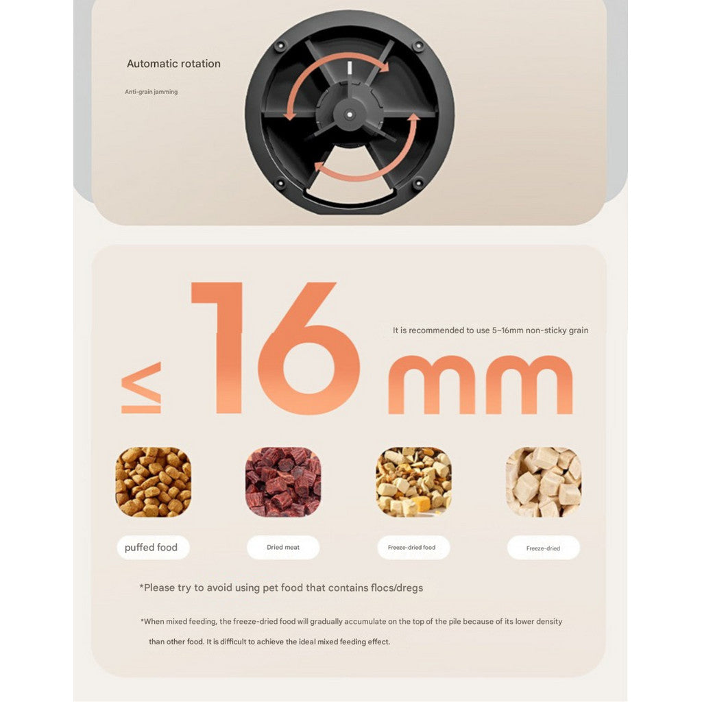5L Auto Pet Smart Cat Feeder Cat Timed Quantitative Remote Automatic APP Feeder Cat Food Dog Food Smart Feeding Machine