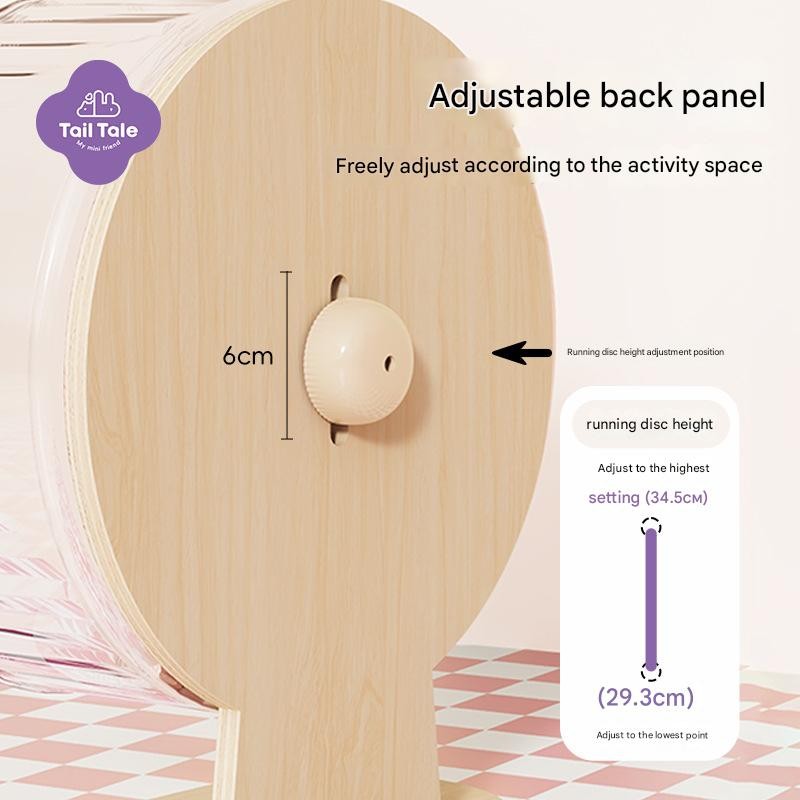 Tail Tale Hamster Silent Running Wheel 26cm