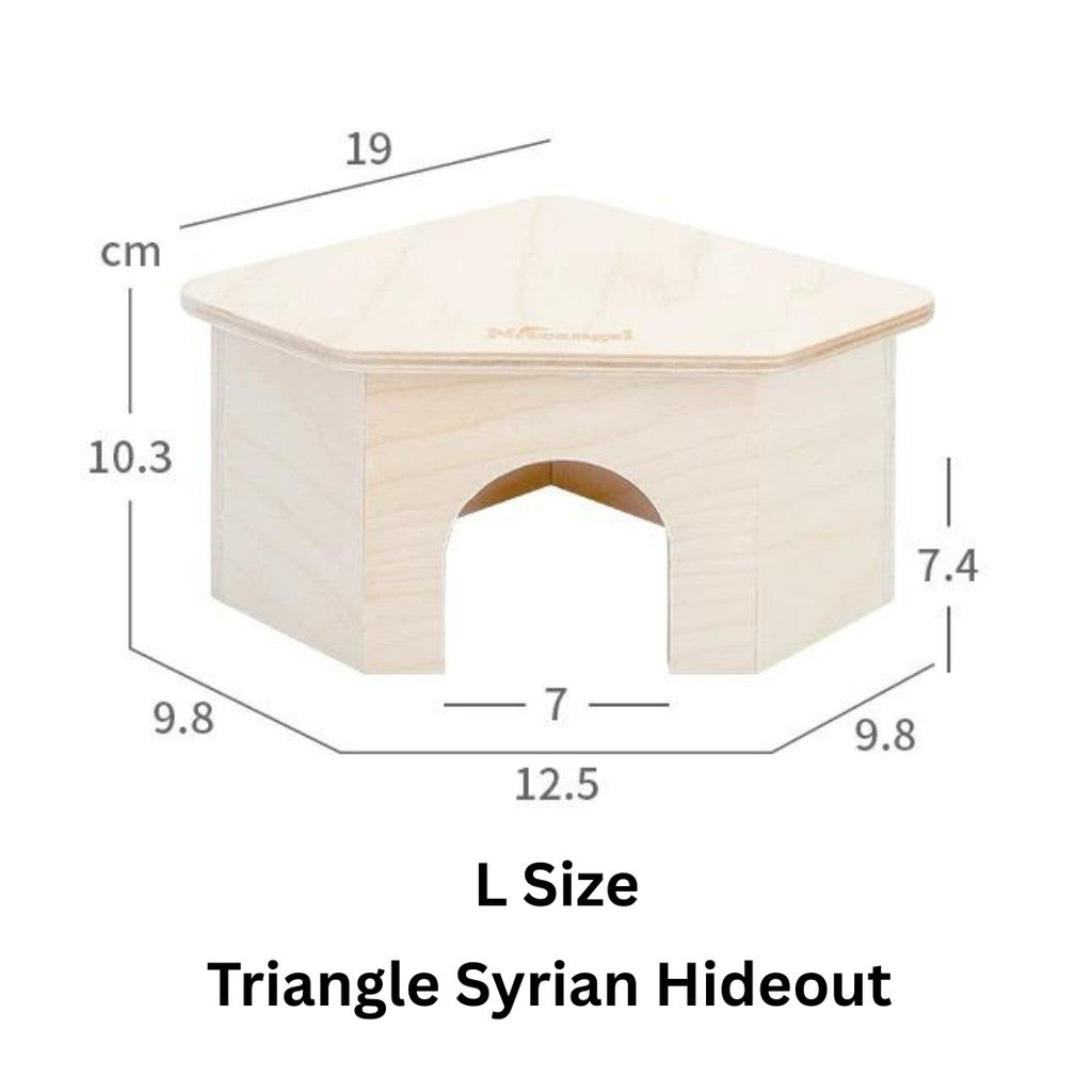 Niteangel Hamster Wooden Platforms Ladder Hideout Water Bottle Holder Bathroom Toilet Fences Accessories