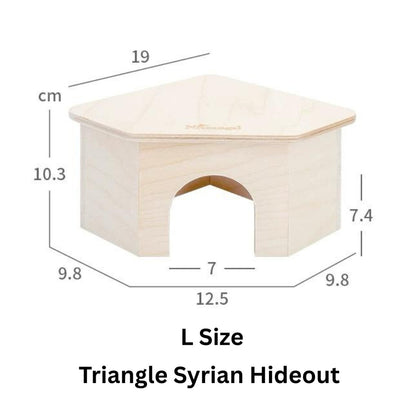 Niteangel Hamster Wooden Platforms Ladder Hideout Water Bottle Holder Bathroom Toilet Fences Accessories