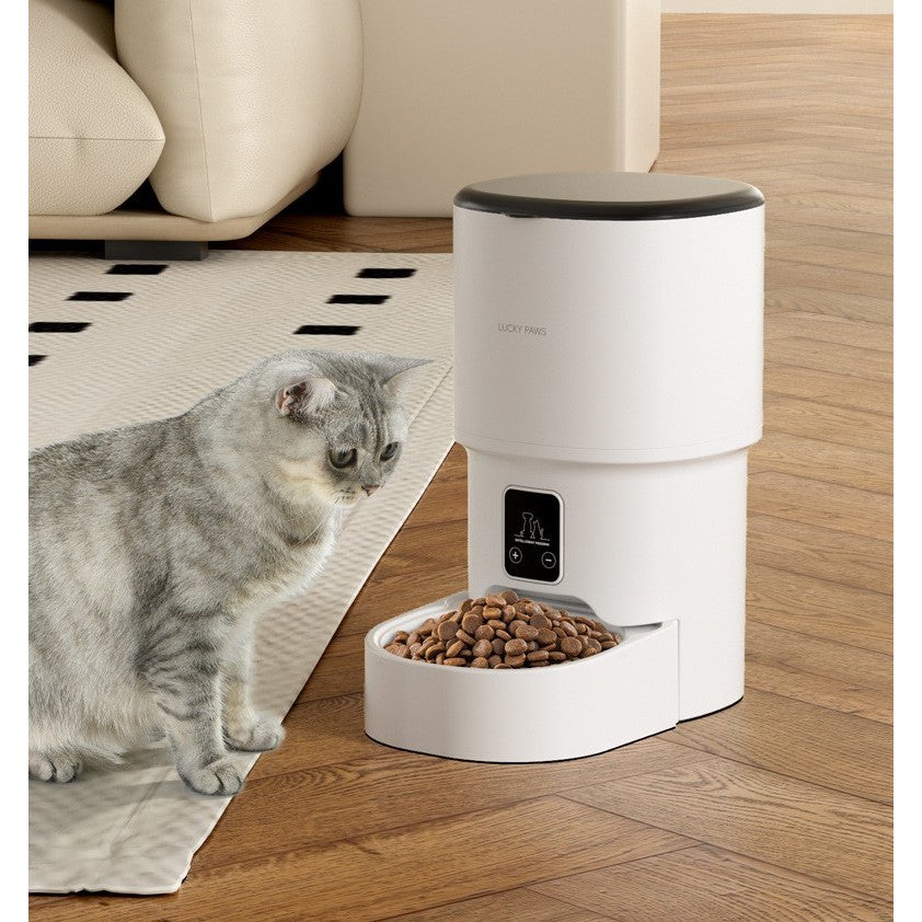Automatic Pet Cat, Dog Feeder 4L Tuya APP Remote WIFI Stainless Steel Bowl + 5V USB Water Dispenser