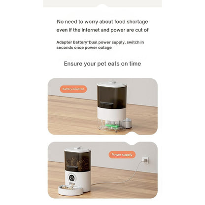 5L Auto Pet Smart Cat Feeder Cat Timed Quantitative Remote Automatic APP Feeder Cat Food Dog Food Smart Feeding Machine