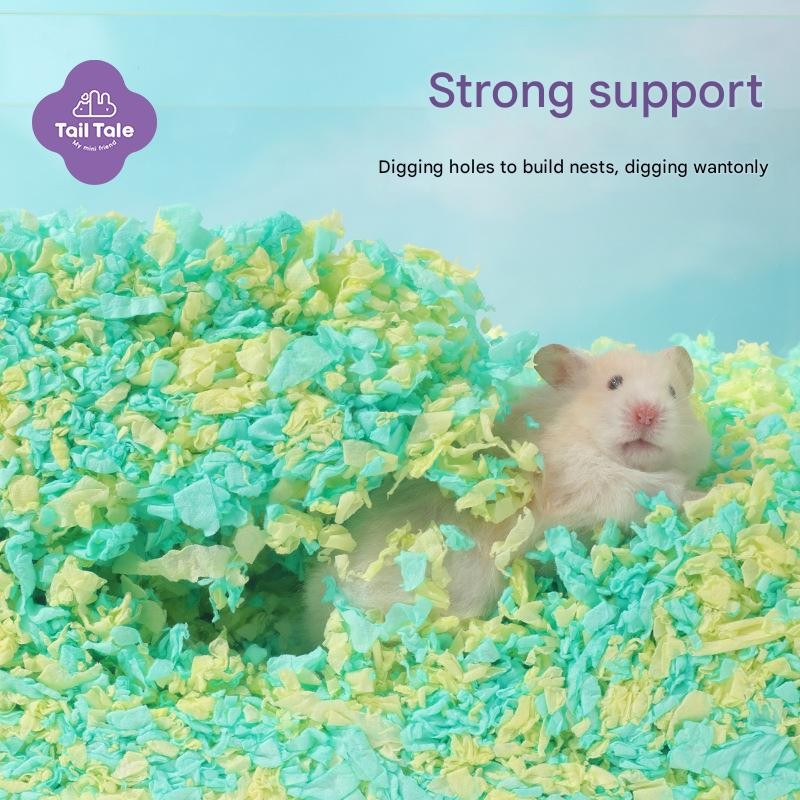 Tail Tale Hamster Paper Cotton Bedding Paper Pellets 400g