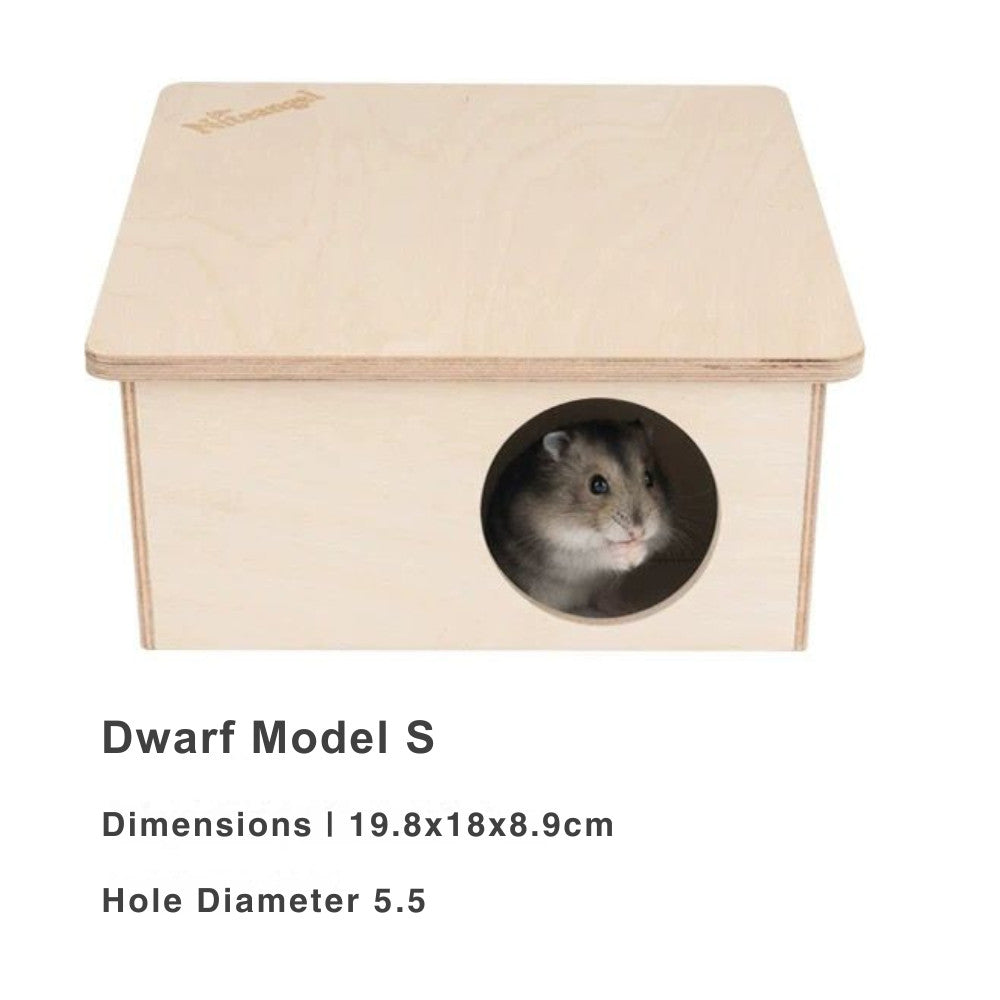 Niteangel Hamster Wooden Platforms Ladder Hideout Water Bottle Holder Bathroom Toilet Fences Accessories