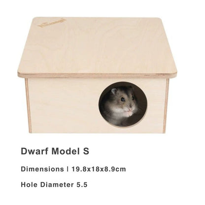 Niteangel Hamster Wooden Platforms Ladder Hideout Water Bottle Holder Bathroom Toilet Fences Accessories