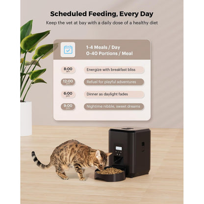 2L Auto Pet Smart Cat Feeder Cat Timed Quantitative Remote Automatic APP Feeder Cat Food Dog Food Smart Feeding Machine