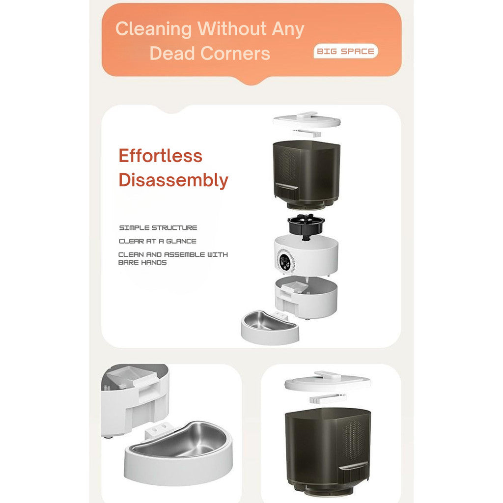5L Auto Pet Smart Cat Feeder Cat Timed Quantitative Remote Automatic APP Feeder Cat Food Dog Food Smart Feeding Machine