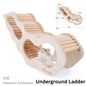 Niteangel Hamster Wooden Platforms Ladder Hideout Water Bottle Holder Bathroom Toilet Fences Accessories
