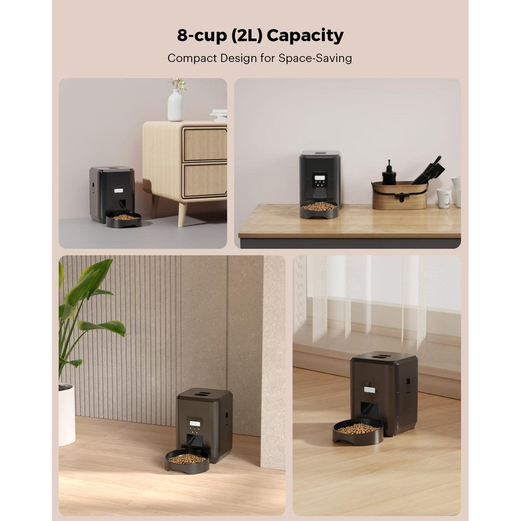2L Auto Pet Smart Cat Feeder Cat Timed Quantitative Remote Automatic APP Feeder Cat Food Dog Food Smart Feeding Machine