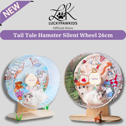 Tail Tale Hamster Silent Running Wheel 26cm
