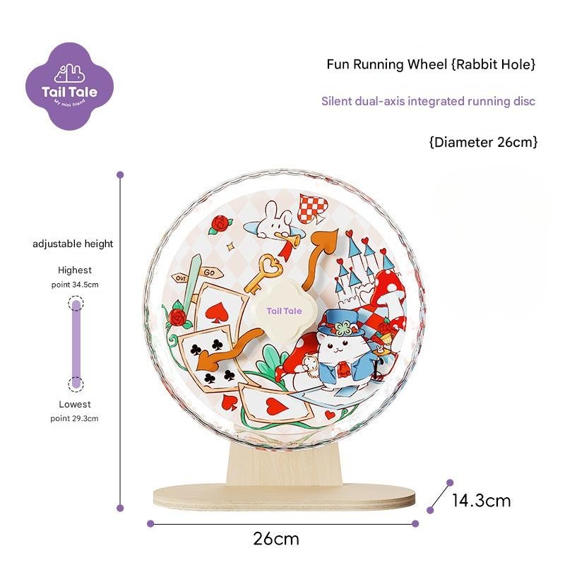 Tail Tale Hamster Silent Running Wheel 26cm