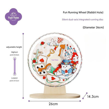 Tail Tale Hamster Silent Running Wheel 26cm