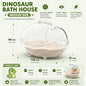 Hamster Sand Bath House – Transparent Acrylic Anti-Spill Bathroom for Small Pets