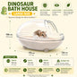 Hamster Sand Bath House – Transparent Acrylic Anti-Spill Bathroom for Small Pets
