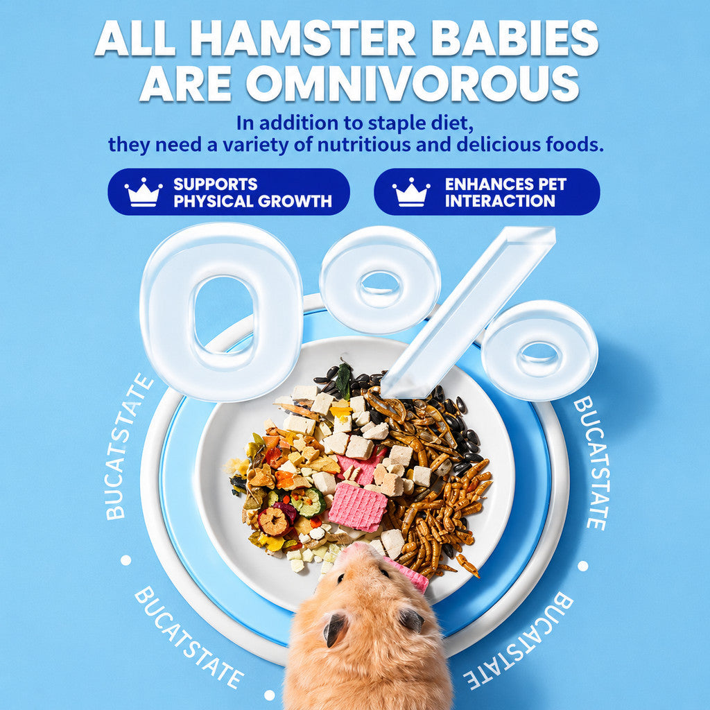 BUCATSTATE Premium Hamster Treats & Supplements Collection