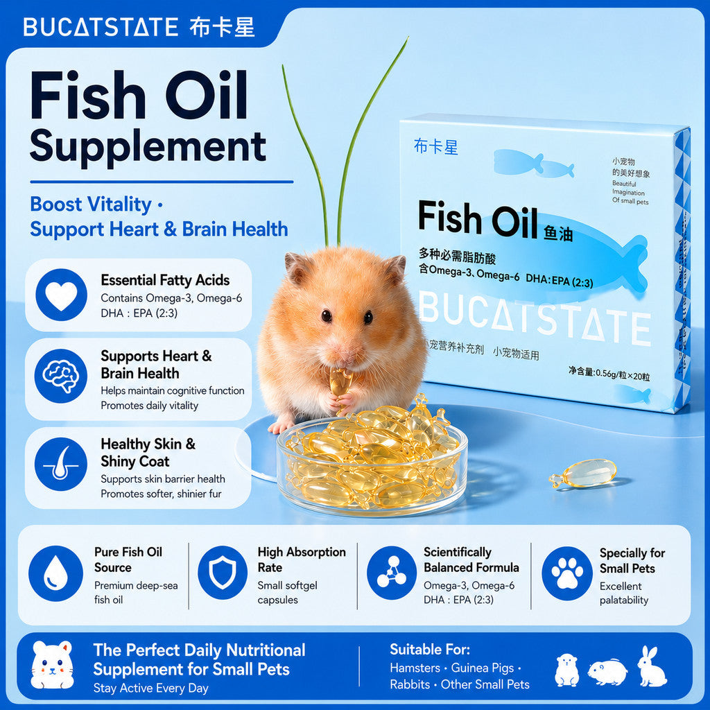 BUCATSTATE Premium Hamster Treats & Supplements Collection