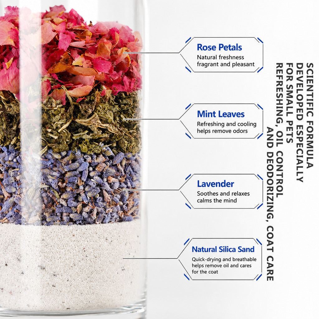 BUCATSTATE Hamster Bathing Sand & Toilet Sand | Low Dust | Odor Control | Strong Clumping | Plant Sand | Urine Sand