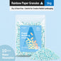 BUCATSTATE Rainbow Paper Granules 1kg – 10× Absorbent Dust-Free Bedding for Hamsters & Small Pets