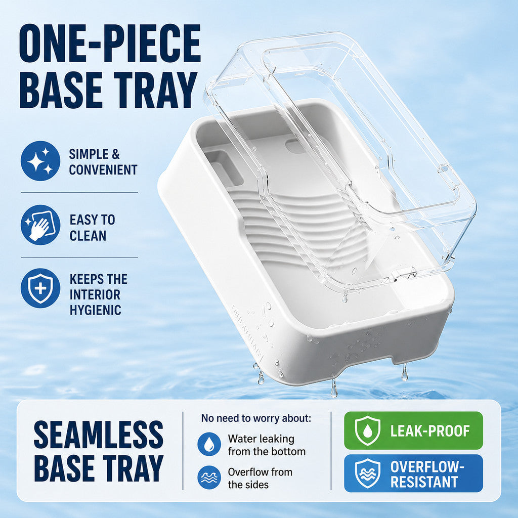BUCATSTATE Turtle Habitat Tank with Built-in Filtration System Basking Platform & Clear Cover–Leak-Proof Turtle Aquarium
