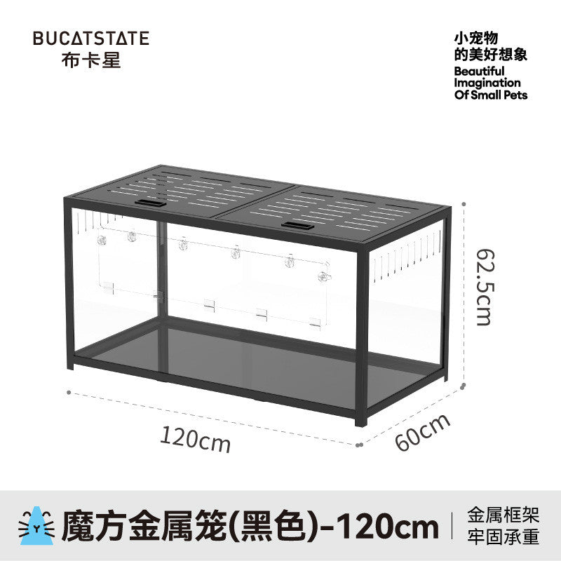 3.0 Bucatstate Hamster Cage 100cm / 120cm Stackable Design Come With Wheels