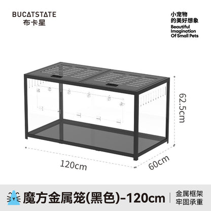 3.0 Bucatstate Hamster Cage 100cm / 120cm Stackable Design Come With Wheels