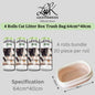 Cat Litter Trash Bags - Drawstring Cat Toilet Disposable Bag, Thickened Drawstring Type Trash Bag, Available In All Size