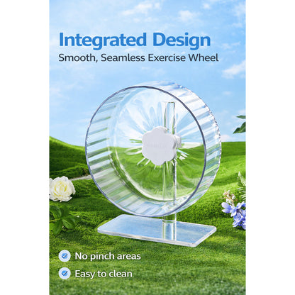 26cm Bucatstate Transparent Crystal Hamster Running Wheel