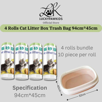 Cat Litter Trash Bags - Drawstring Cat Toilet Disposable Bag, Thickened Drawstring Type Trash Bag, Available In All Size