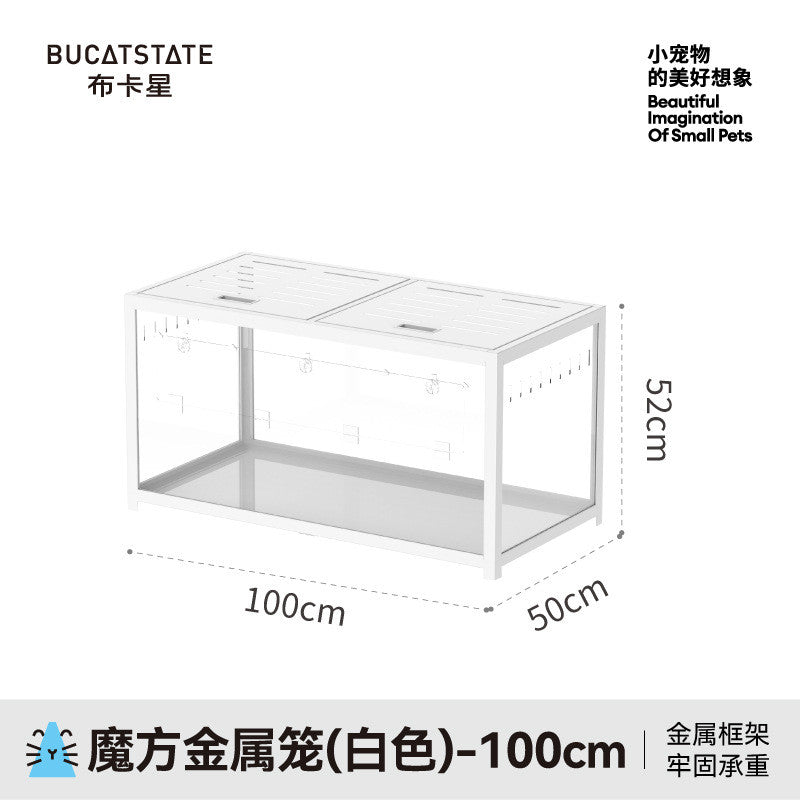 3.0 Bucatstate Hamster Cage 100cm / 120cm Stackable Design Come With Wheels