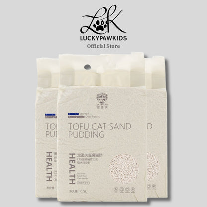 Milk Tofu Cat Litter, Water-Absorbing Particles, Degradable, Dust-Free, Multi-Flavored, Strong Water-Absorbing