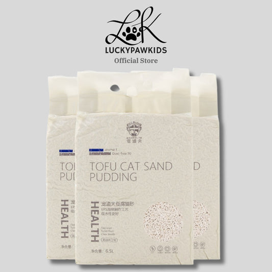 Milk Tofu Cat Litter, Water-Absorbing Particles, Degradable, Dust-Free, Multi-Flavored, Strong Water-Absorbing
