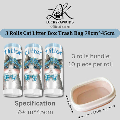 Cat Litter Trash Bags - Drawstring Cat Toilet Disposable Bag, Thickened Drawstring Type Trash Bag, Available In All Size
