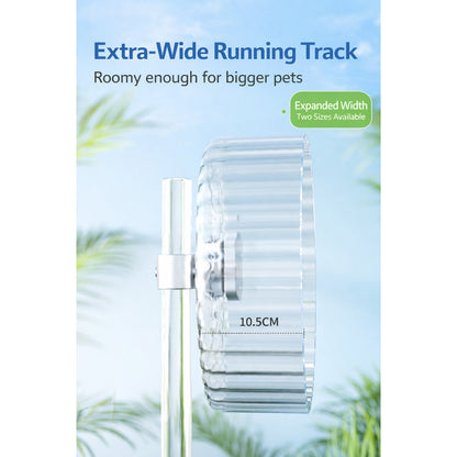 26cm Bucatstate Transparent Crystal Hamster Running Wheel