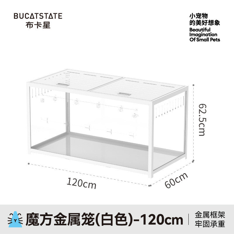 3.0 Bucatstate Hamster Cage 100cm / 120cm Stackable Design Come With Wheels