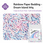 Tail Tale Hamster Rainbow Paper Bedding 360g Effectively Absorbs Odors 100% Virgin Wood Pulp
