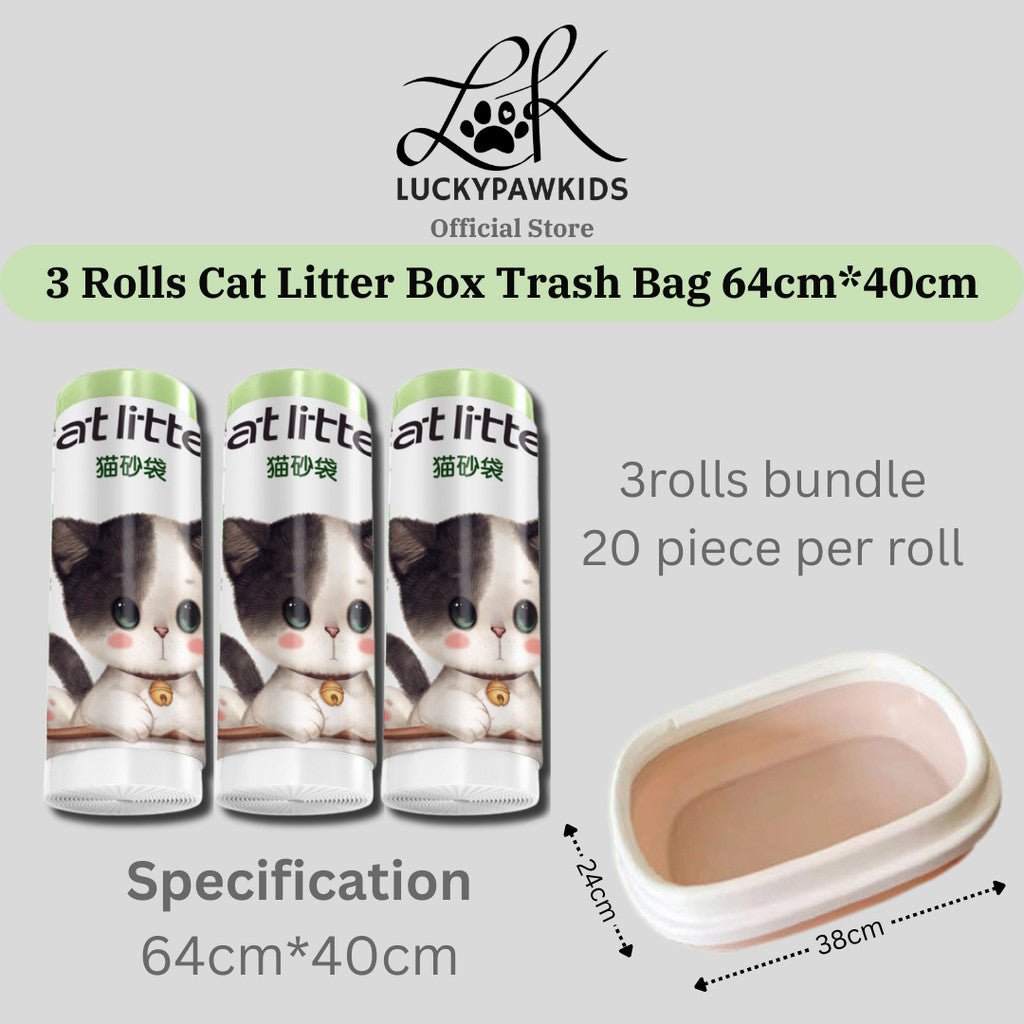 Cat Litter Trash Bags - Drawstring Cat Toilet Disposable Bag, Thickened Drawstring Type Trash Bag, Available In All Size