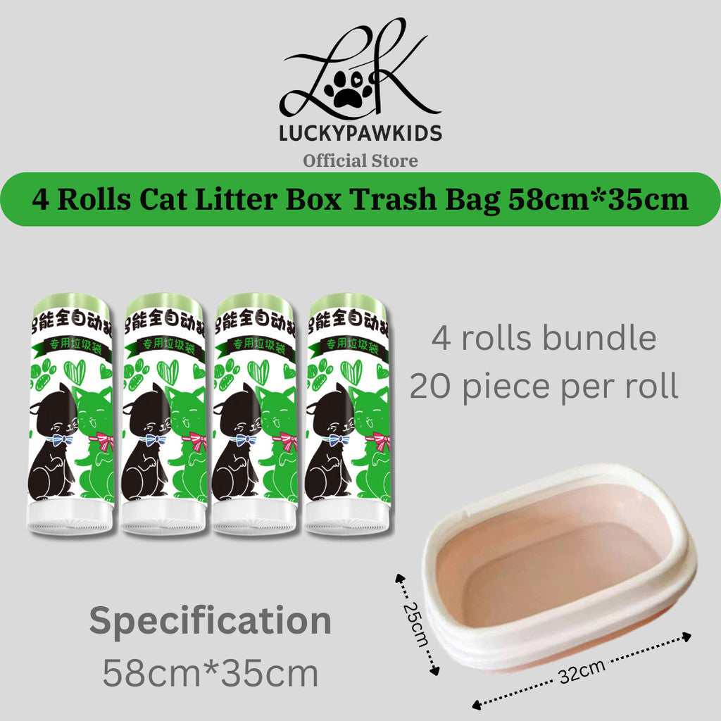 Cat Litter Trash Bags - Drawstring Cat Toilet Disposable Bag, Thickened Drawstring Type Trash Bag, Available In All Size