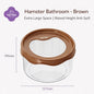 Tail Tale Hamster Bathroom Toilet 360° Transparent Anti-Spill Sand Bath Box (99mm Deep Base)