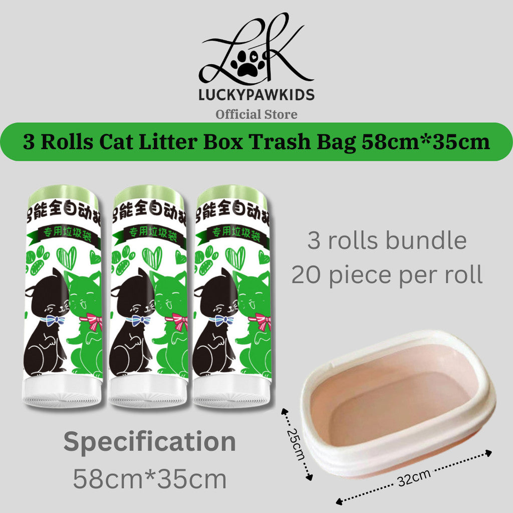 Cat Litter Trash Bags - Drawstring Cat Toilet Disposable Bag, Thickened Drawstring Type Trash Bag, Available In All Size