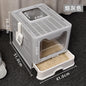 CAT LITTER BOX / FULLY ENCLOSED / ANTI SPLASH / LARGE DEODORANT DRAWER TYPE