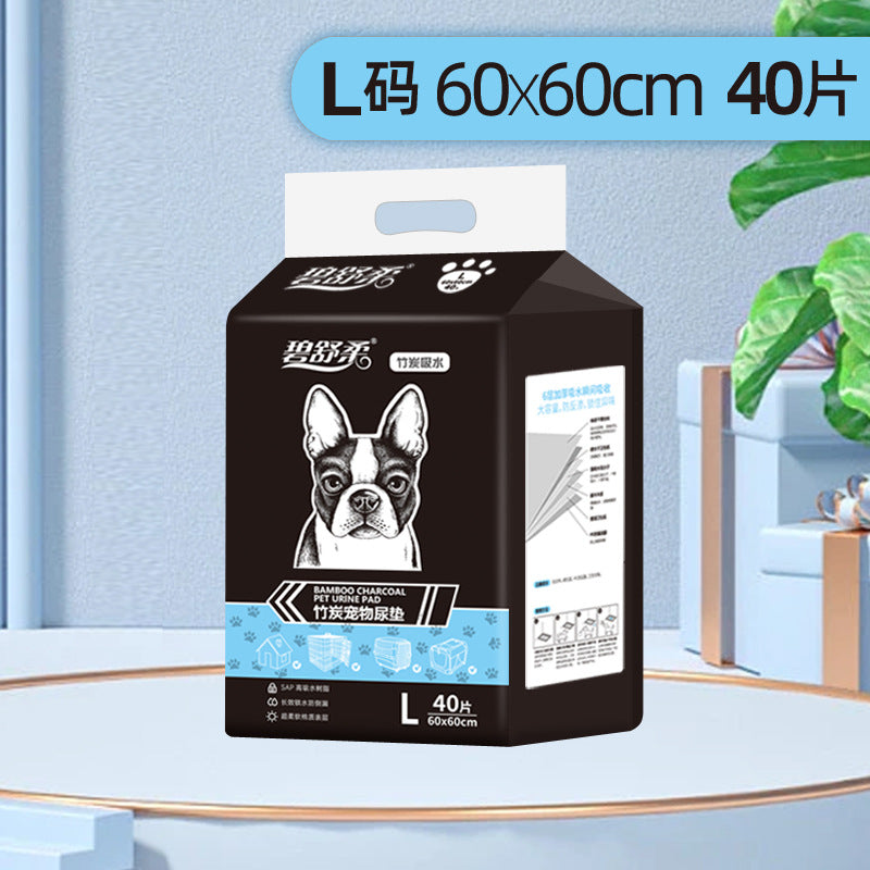 Pet Bamboo charcoal absorbent diaper pet training toilet Pad/pee pad